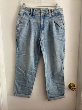 Sonoma Light Blue Relaxed Pleated Women's Jeans